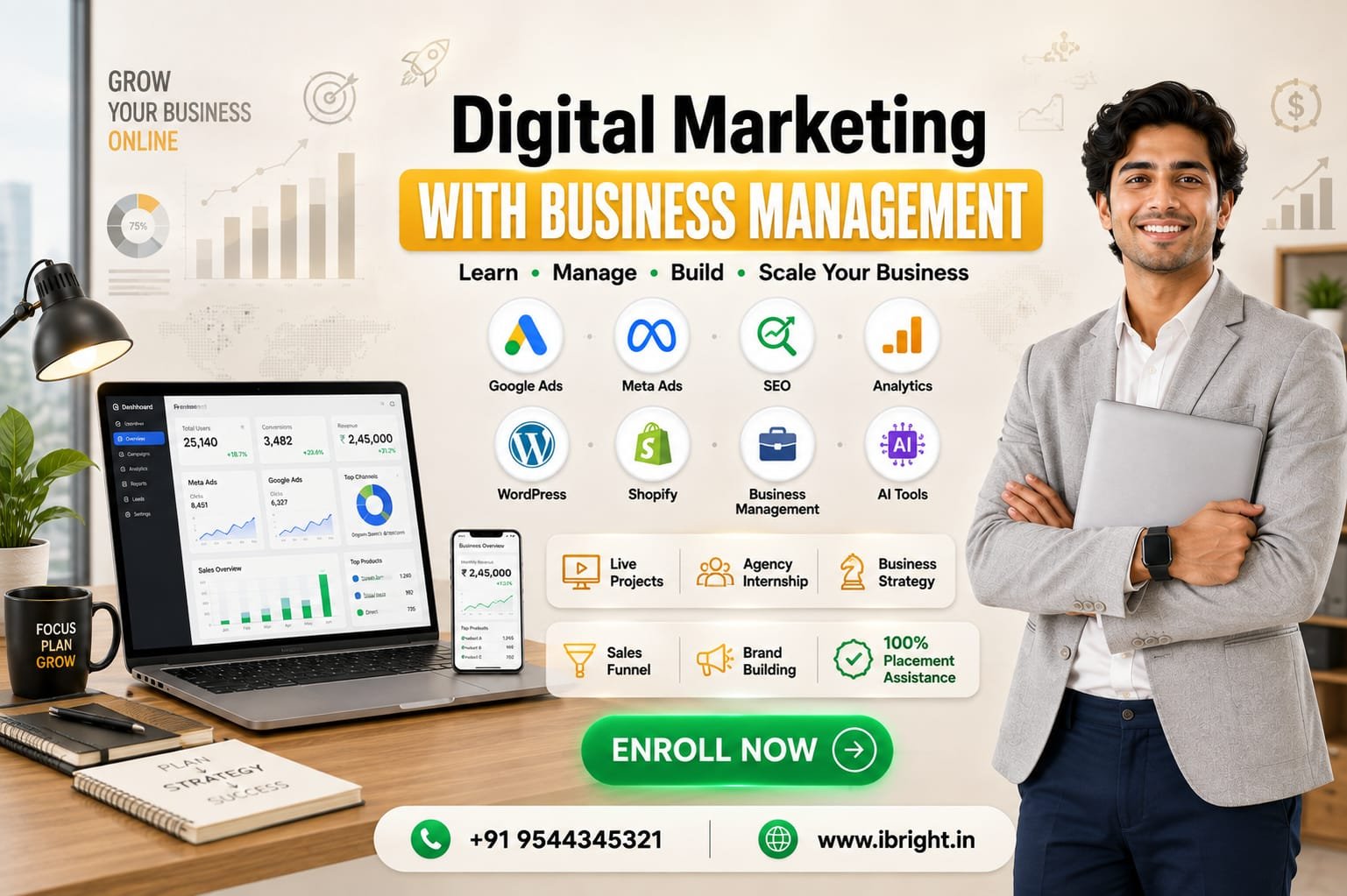 Digital Marketing with Business Management Course