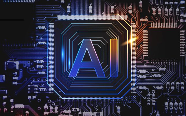 AI technology microchip background futuristic innovation technol AI technology microchip background futuristic innovation technology remix